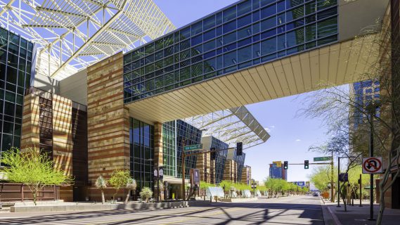 Sky Bridge over Canyon on Third at Phoenix Convention Center